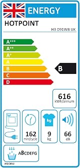 Hotpoint 9kg Freestanding Condenser Tumble Dryer White 9 kg 15 programs view 3