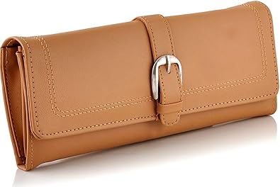 Utsukushii Womens Wallets Clutches (Beige) (BG539D)