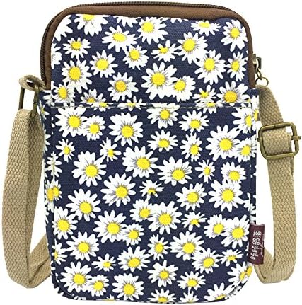 Casual Canvas Zipper Pocket Messenger Bag Purse for Women Travel Shoulder handbags