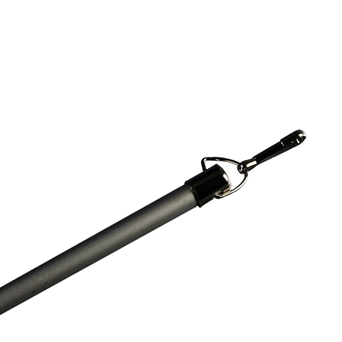 Liedeco Schleuderstab, Bedienstab für Flächenvorhänge, Schiebevorhänge, Flächenvorhangschiene | aluminium | 125 cm | 1 Stück