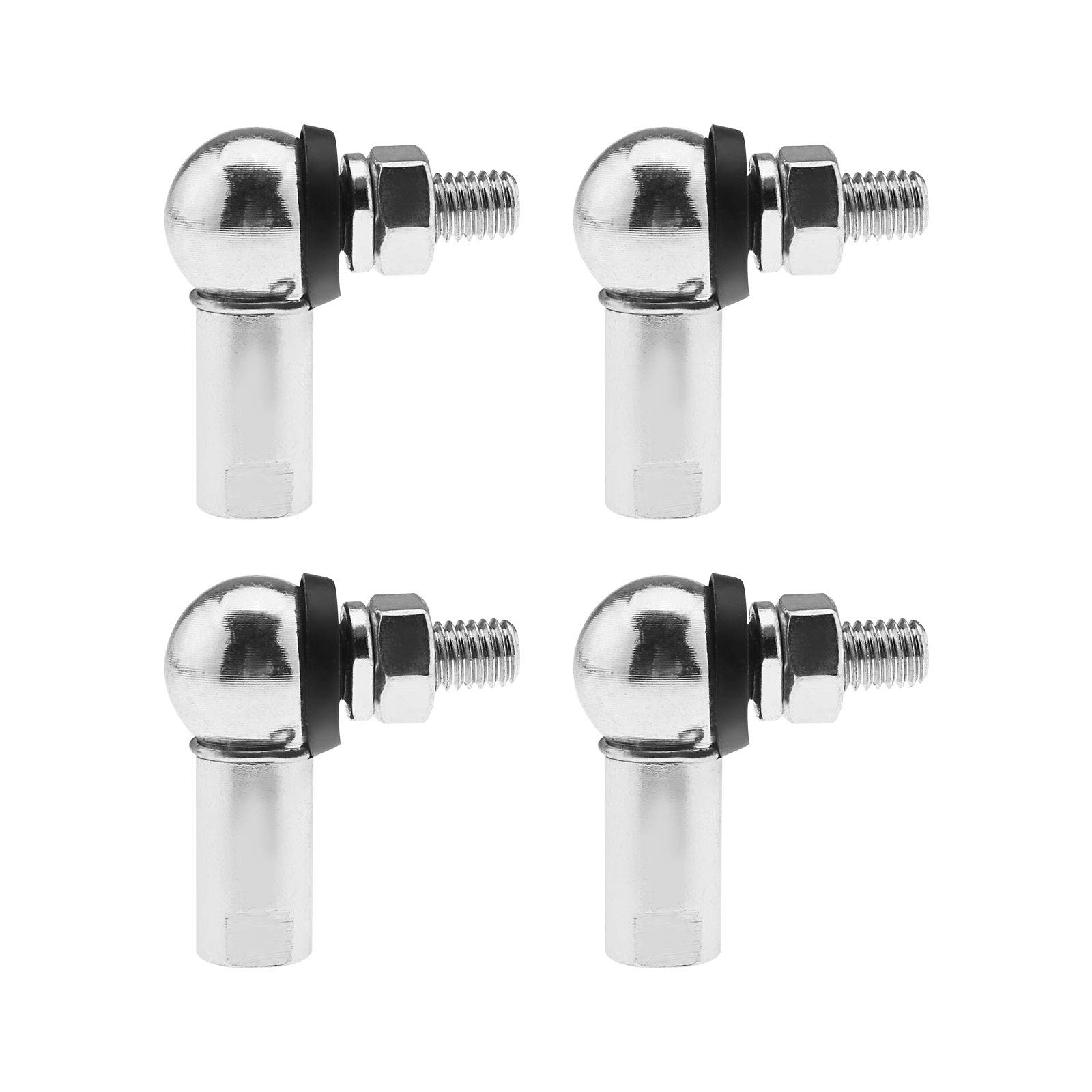 OTOTEC 4Pcs Angle Linkage Ball Joint Kit, with Spring Clip Dust Seal CS DIN 71802 Gear Linkage Replacements -M8 (RH)