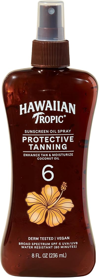Hawaiian Tropic Dark Tanning Oil SPF 6 Pump - Sun Care Tan Enhancer