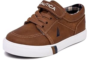 Nautica Kids Adjustable Strap Shoes | Comfortable Casual Sneakers for Boys and Girls, Toddlers & Little Kids