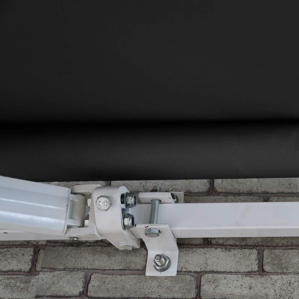 Patio Lawn Garden Awnings Horeto Com Aleko Aw12x10bk81 Retractable Patio Awning 12 X 10 Feet Black