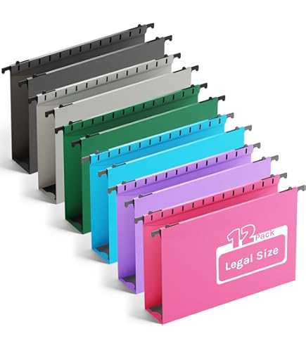20 Pieces Clear Hanging File Folders Legal Size 9.5x14inch With - View #5