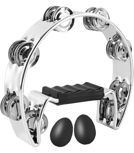 Amazon.com: YMC Half Moon Tambourine Double Cutaway TAM20-YW