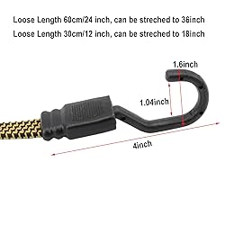 XSTRAP STANDARD 6PCS Flat Bungee Cord Set, Elastic
