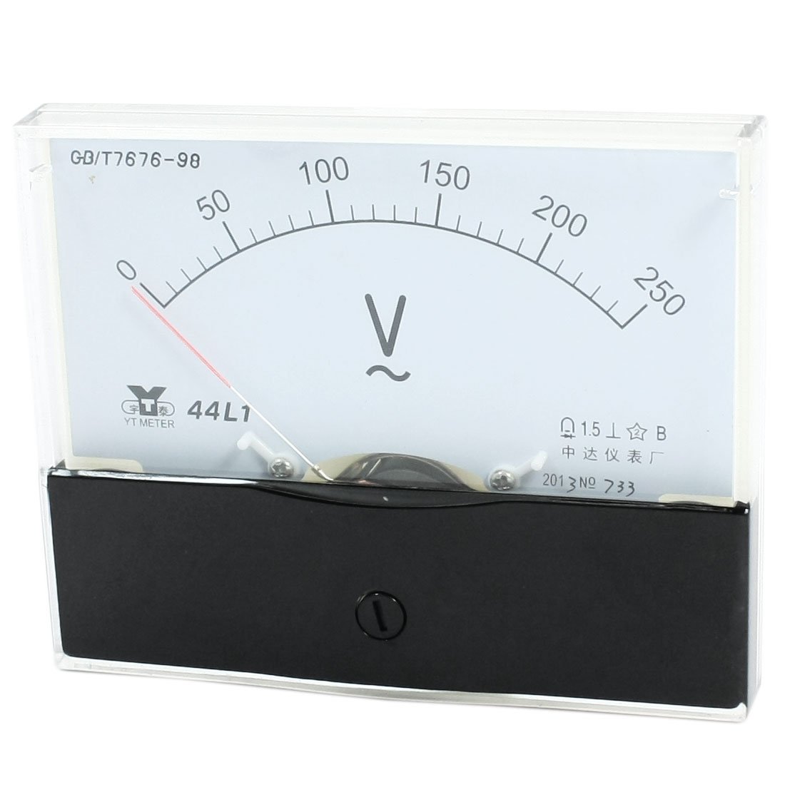 Sourcingmap Measurement Tool Analog Panel Voltmeter Volt Meter AC 0-250V 44L1