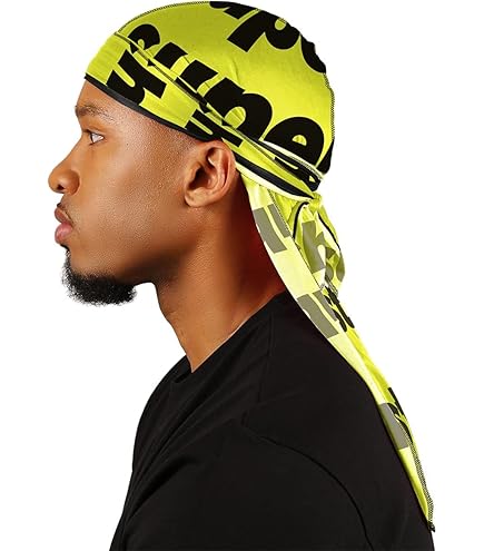 Amazon.com : Magic Tie Down Nylon Sport Durag Black Hair Cap