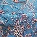 Scarf_tradinginc® Floral Butterfly Bird Dragonfly Light Weight X-large Infinity Scarf (Bird & Floral Blue)