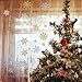 YaMeiDa 3D Snowflake Stickers Christmas Winter Large Gold and Silver Snowflake Cling Stickers Decals for Widows Wall Decor Craft Party Supplies -4 Sheets 52 pcs