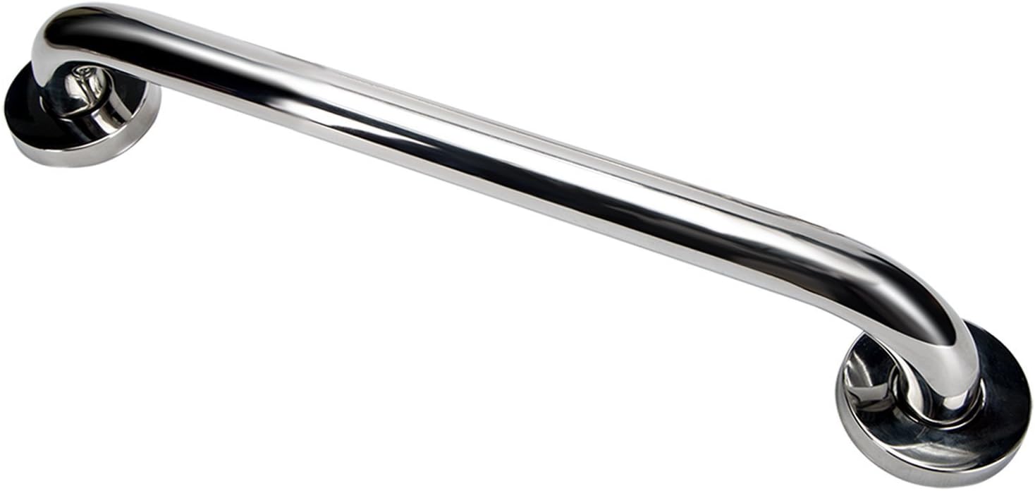 Magimous Concealed Mount Safety Bath and Shower Grab Bar, Supply Bright Stainless Steel(1-1/4-Inch by 16-Inch)
