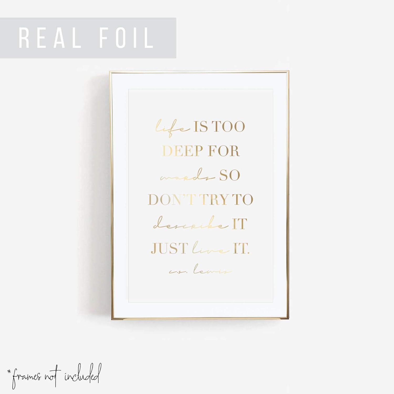 Amazon Com Life Is Too Deep For Words So Don T Try To Describe It