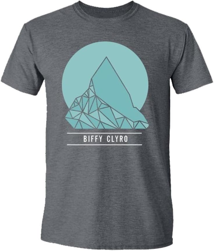 Biffy Clyro Official T Shirt Charcoal Grey Mountain