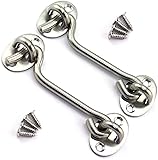 SQXBK 4 Inch Cabin Hook Eye Latch Wind-Proof Lock