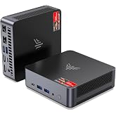 KAMRUI AM21 Mini PC, Ryzen 7 8745HS, 16GB DDR5 RAM, 1TB NVMe SSD | 8-Core 16-Thread, Up to 4.9GHz, Radeon 780M Graphics, USB4, Quad 4K Display, Dual LAN, WiFi 6