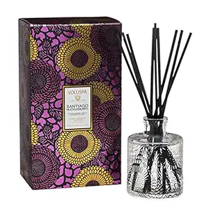 Voluspa Santiago Huckleberry Home Ambience Reed Diffuser, 3.4 Fluid Ounces