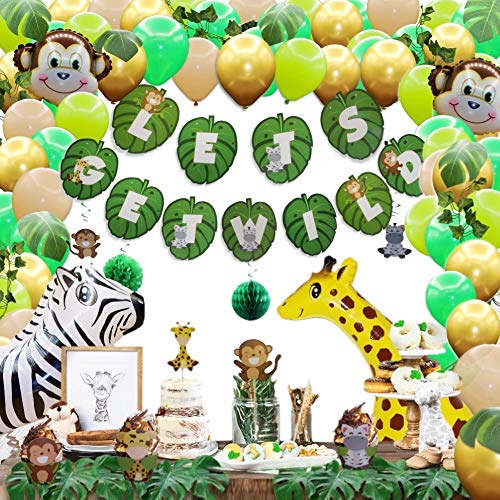 Jungle Theme Party Supplies Safari Animal Themed Decorations Kit