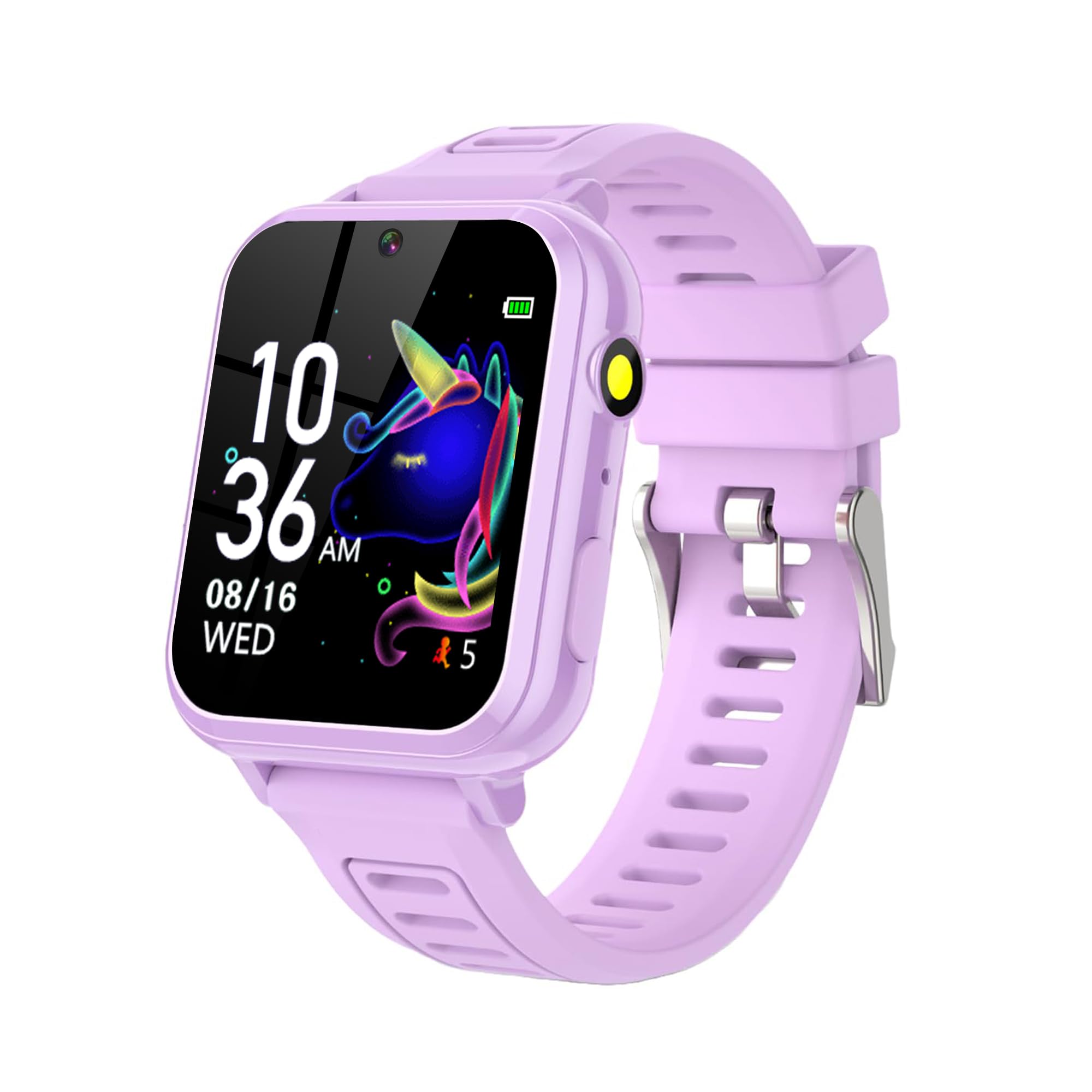 Tixpc Kids Smart Watches Girls with HD Touch Screen Camera Music Player 39 Puzzle Games Pedometer Alarm Clock Calculator Torch, 12/24 hr Kids Watches Toys for Age 3-12 Year Olds Gifts Girls