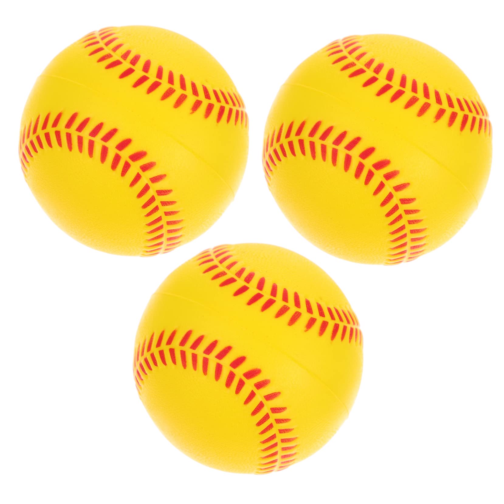 BESPORTBLE 3pcs Pu Sponge Training Stick Outside Toys Pu Sponge Baseballs Practice Training Baseballs Sports Training Foam Training Balls Indoor Toys Softballs Kid Toy Child Outdoor Foam Ball