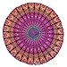 Eyes of India - Mandala Floor Pillow Cover Meditation Cushion Seating Throw Hippie Round Colorful Decorative Bohemian Indian Pouf Ottoman Handmade Cover ONLY (A1 Purple 2, 32