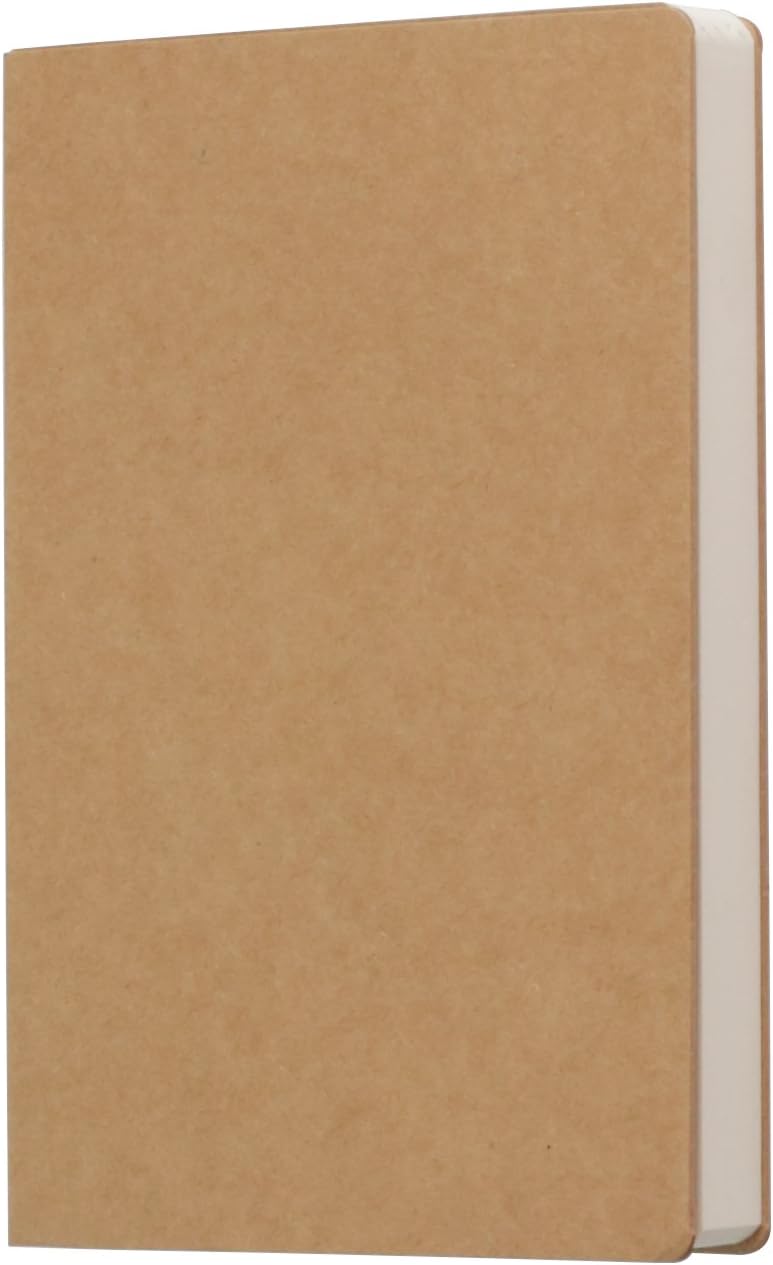 Kraft Cover Blank 100g Full Wood Paper Sketch Book - 112 Sheets / 224 Pages - 140 Millimeters by 210 Millimeters - 350gsm Kraft Paper Cover: Office Products