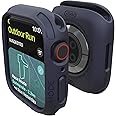 elkson Made for Apple Watch 45mm Bumper Case, Quattro 2.0 Series Rugged Case for Apple Watch and iWatch Series 9 8 7, Military Grade Durable Protective Cover, Flexible Shock Proof, Blue
