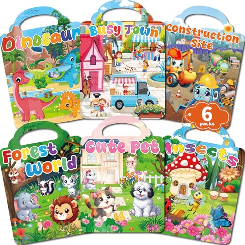 Kalysky 6 Set Reusable Sticker Books
