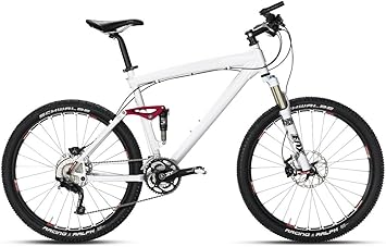 white mountainbike