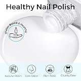TOMICCA White Nail Polish 15ml Quick Dry Chip Resistant French Manicure view 2