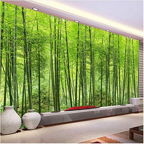 Lcymt 緑の竹の森自然風景写真壁画壁紙リビングルーム研究寝室の