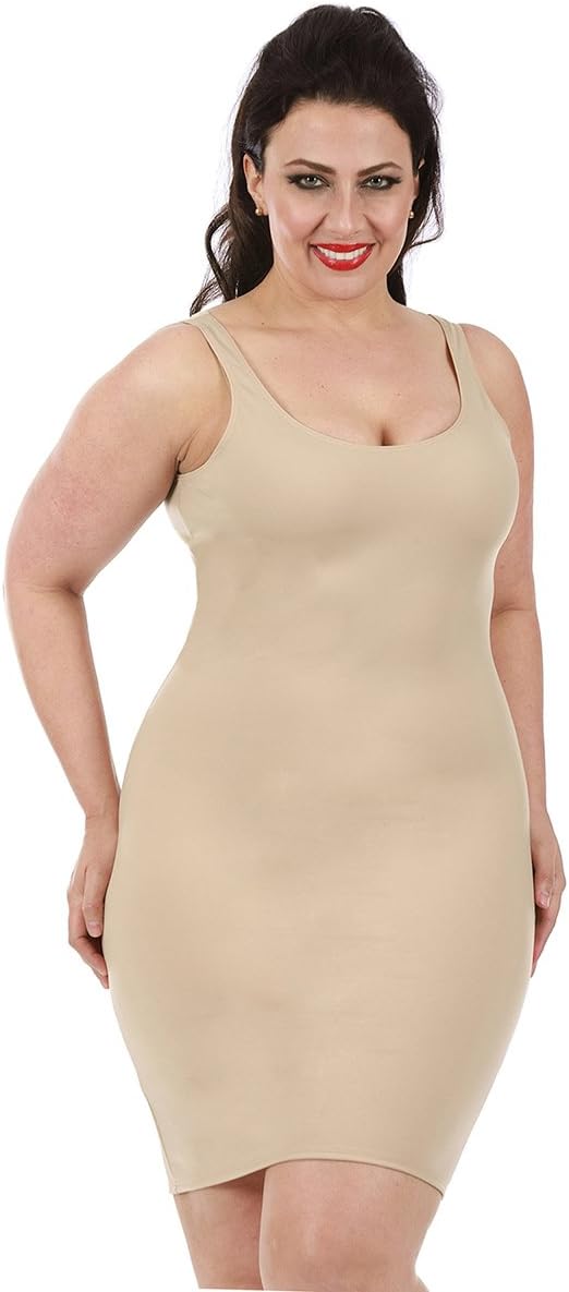 plus size shapewear slip dress