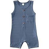 iddolaka Newborn Summer Baby Boy Girl Rompers Bodysuit Jumpsuit Playsuit One Piece Outfit Clothes