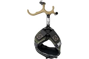 B3 Archery Ranger 3 Finger Handle Back-Tension Release with Flex Connector Buckle Strap & Padded Wrist Strap for Bowhunting & Competition