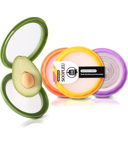 Amazon.com: Erehere 4-Piece Airtight Food Storage Containers Set  Avocado  Saver, Onion Keeper, Silicone Kitchen Organizers for Fridge, Reusable &  Leak-Proof to Lock in Freshness : Home & Kitchen