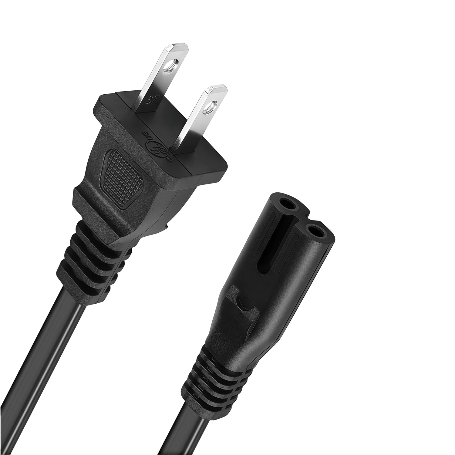 TPLTECH AC Power Cord Compatible with Xbox Series S/Series X, Xbox One S/X, PS5/PS4/PS3 Slim, 2 Prong C7 Power Cable Replacement