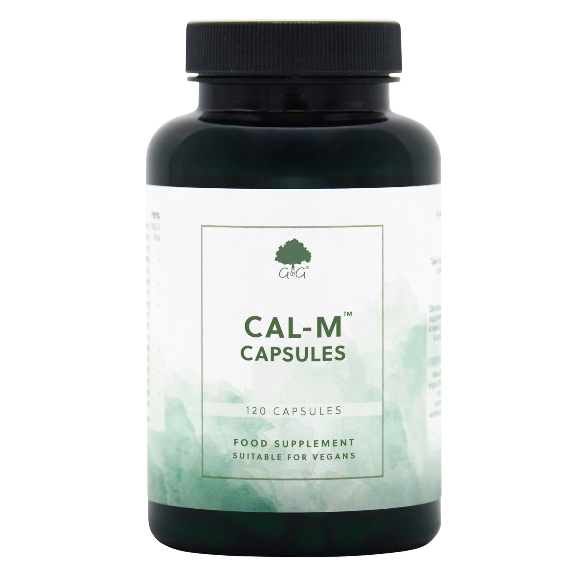 Cal-M Capsules - Calcium & Magnesium Blend with Cider Vinegar - Cal-Mag Supplement - 120 Vegan Capsules - Non-GMO, Made in the UK - G&G Vitamins