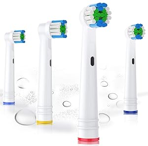 Replacement Toothbrush Heads Oral B Replacement Brush Heads Compatible with Braun Oral-B Electric Toothbrushes-4pcs