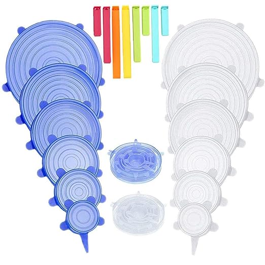 Tapas elásticas de silicona reutilizables para taza, apta ...