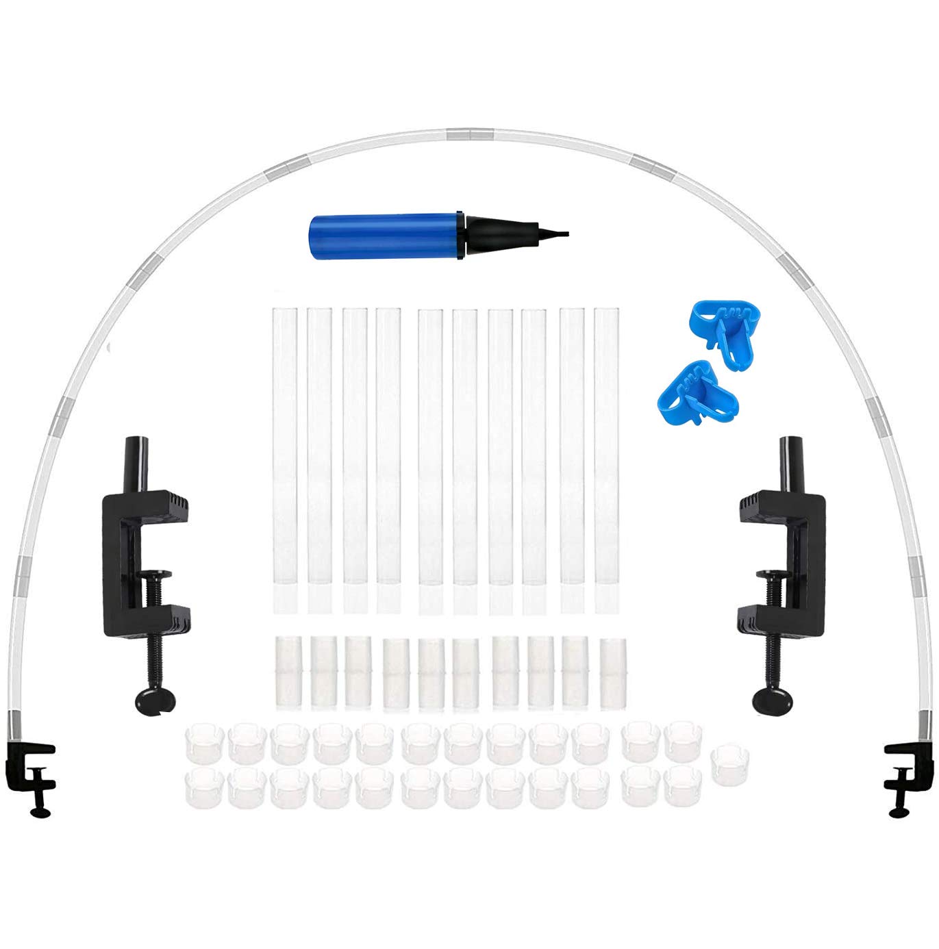 Balloon Arch Kit, Free Adjustment Size Balloon Arch Set，White Table Balloon Arch Kit for Birthday Wedding Baby Shower Graduation Decorations