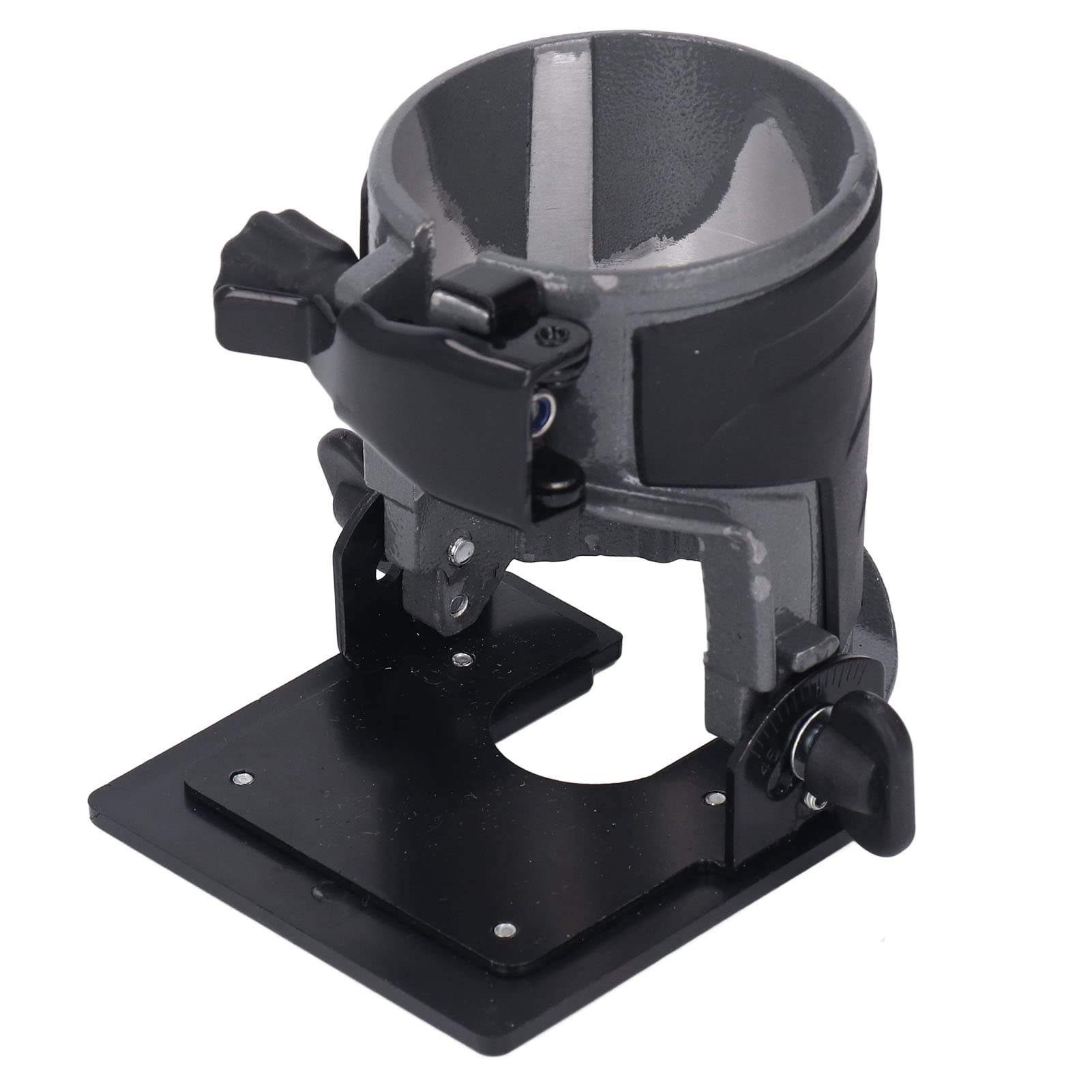 Nimomo Trimming Machine Base Trimming Machine Fixed Base Adjustable Angle Woodworking Trimmer Router Aluminum Alloy Base