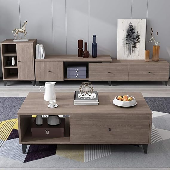 MXCYSJX Modernos Muebles nórdicos retráctil TV Gabinete de