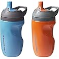 Tommee Tippee Insulated Sportee Toddler Water Bottle with Handle, Boy - 12M+, 2ct, Blue & Orange