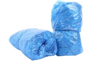 Topwon Disposable Shoe Cover Non-Slip Durable Waterproof Disposable Boot Covers for Indoor Outdoor (100 Pack/50 Pairs) One Size Fits All