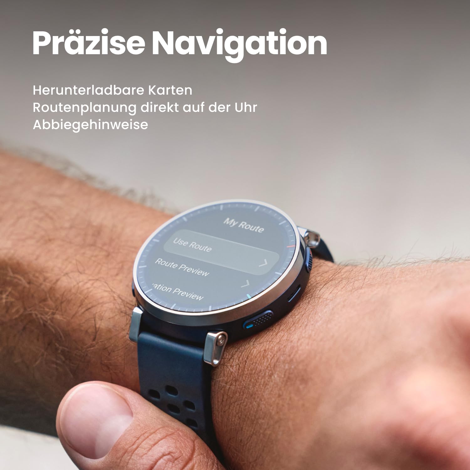 Amazfit Active 3 Premium 45mm GPS Lauf-Smartwatch, 1,32" AMOLED Saphir-Display, 12 Tage Akku, 4GB, NFC, Offline-Karten, 170+ Trainingsmodi, 5 ATM, Herzfrequenz- & Fitness-Tracker für Android & iPhone 4