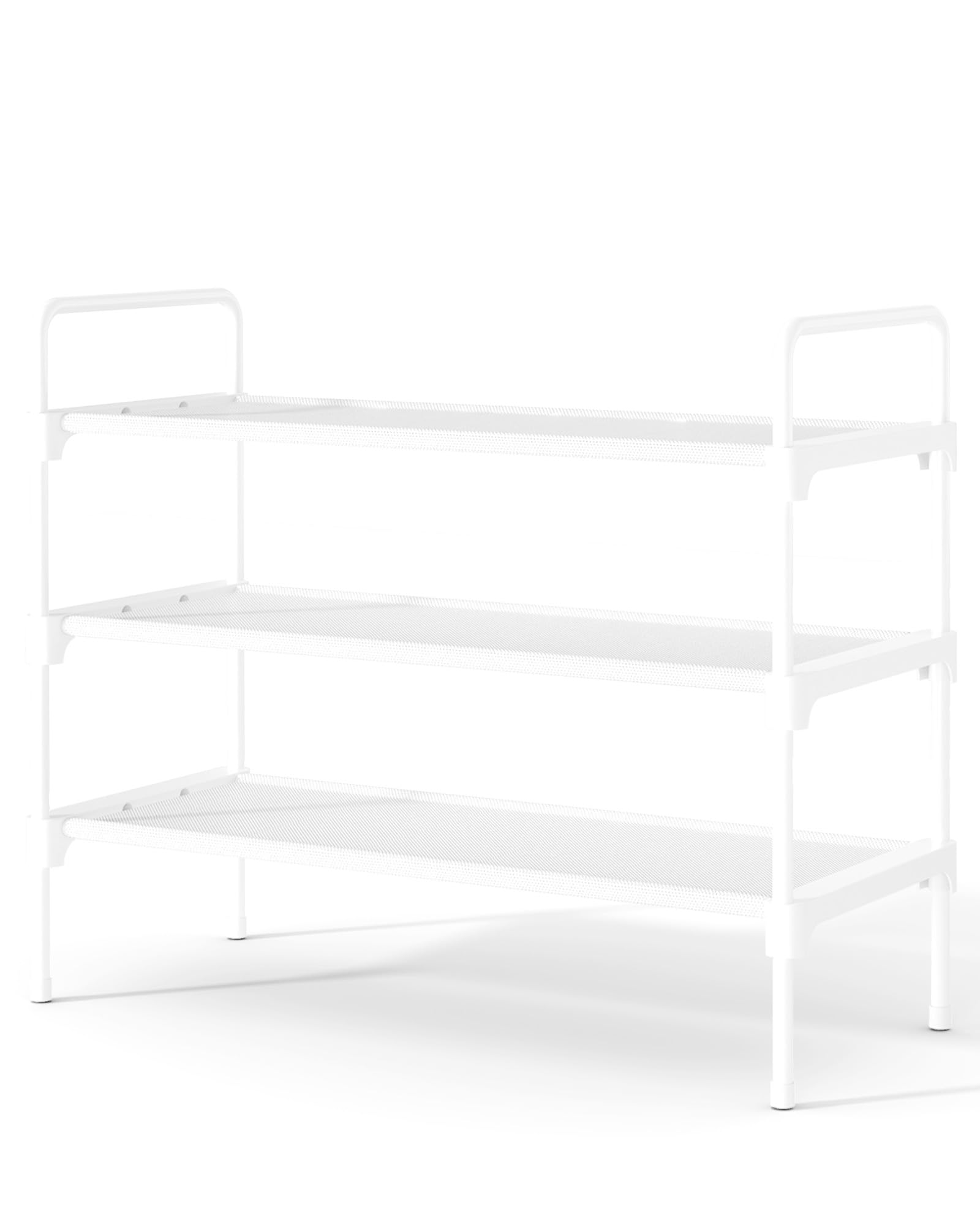 Photo 1 of Kitsure Shoe Rack for Closet, Sturdy and Long-Lasting Shoe Shelf, Shoe Rack for Entryway, Personalized DIY Shoe Organizer, Shoe Rack Organizer for Space-Saving, 27.6" x 11.8" x 22.6", White