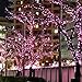 Qedertek Christmas Solar String Lights, 200 LED Valentine Lights, 8 Modes 72 ft Fairy Solar String Lights for Home, Porch, Patio, Garden, Lawn, Party and Holiday Decorations (Pink)