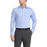 Tommy Hilfiger Men's Regular Fit Non Iron Solid Dress Shirt - Amazon Exclusive