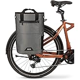Two Wheel Gear Solo Market Pannier, 30L Bike Grocery Bag, Graphite Grey, 14x19x8 inches