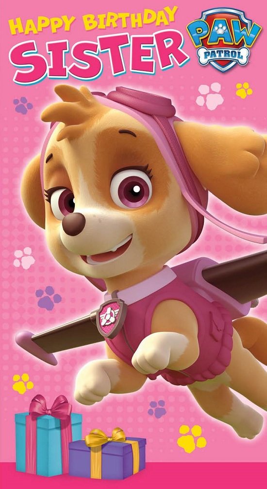 Paw Patrol Sister Birthday Card - Skye